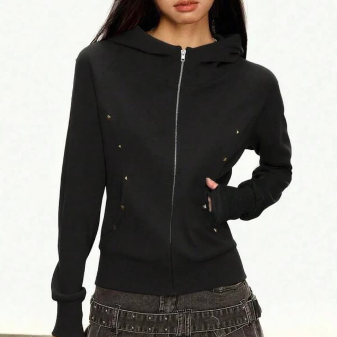 슬림핏 후드집업 상품이미지1