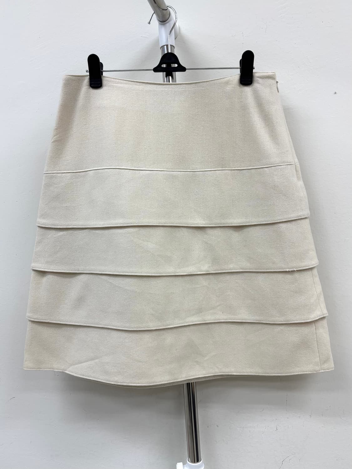 빈티지 아이보리 캉캉 울 스커트 상품이미지7