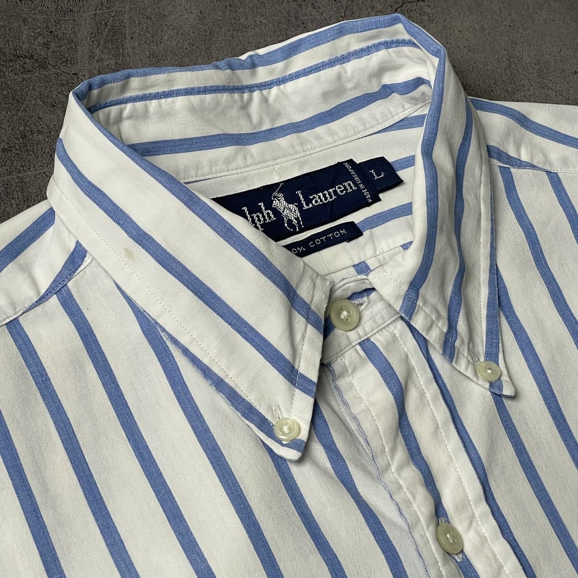 RALPH LAUREN 랄프로렌 스트라이프 코튼 반팔셔츠 A01207 상품이미지2