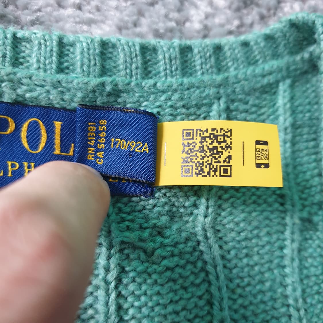 폴로 랄프로렌 케이블 니트 조끼 상품이미지3