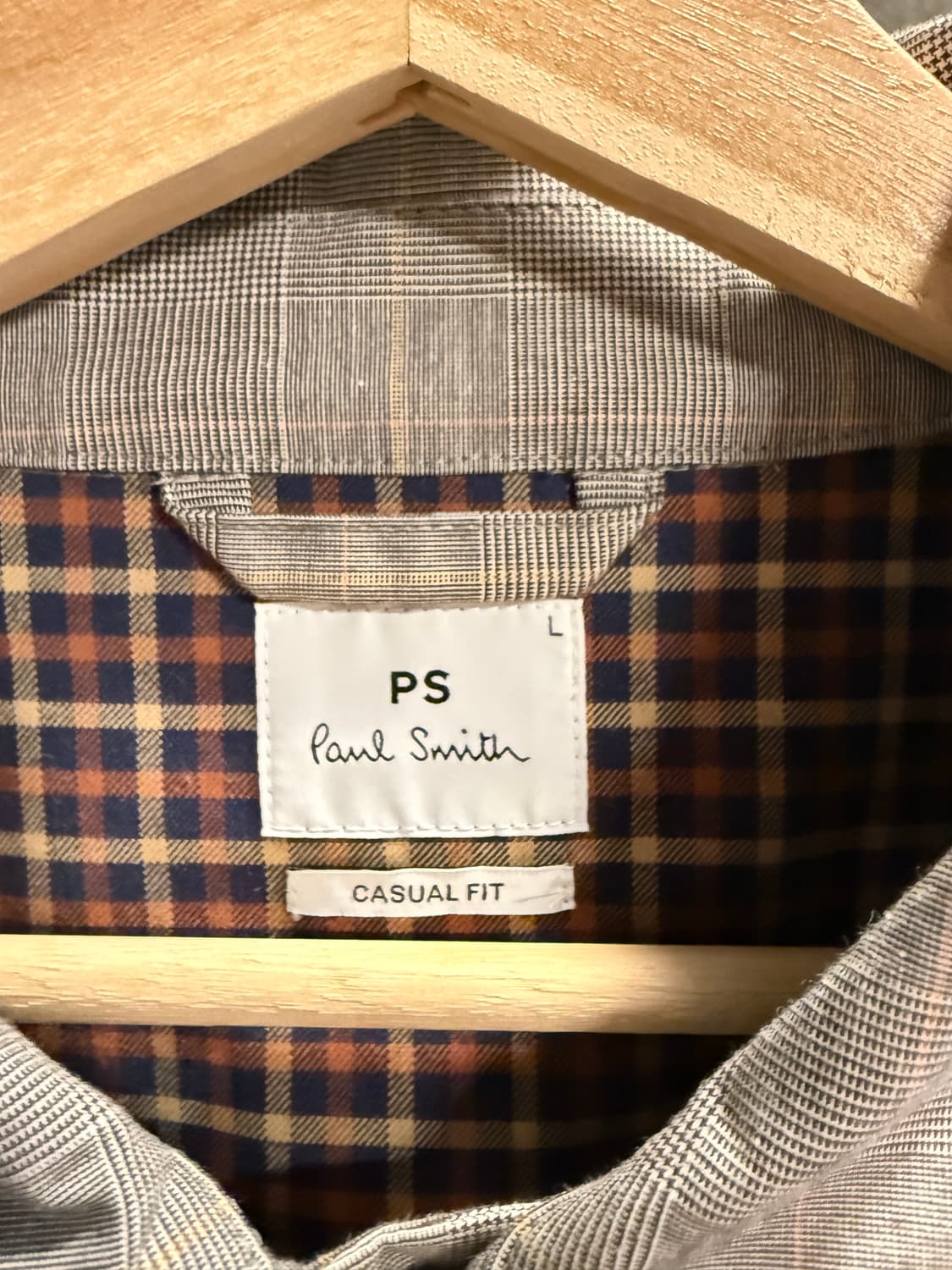 PS 폴 스미스 글렌체크 셔츠 자켓 그레이 L 상품이미지4