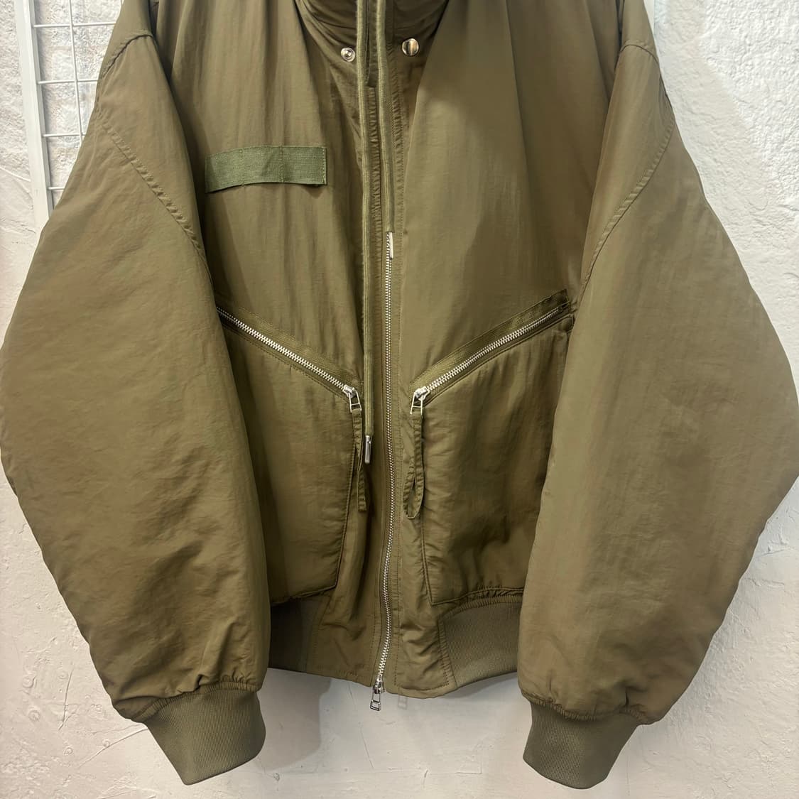 키뮤어 카키 페디드 MA-1 자켓 XL 상품이미지4