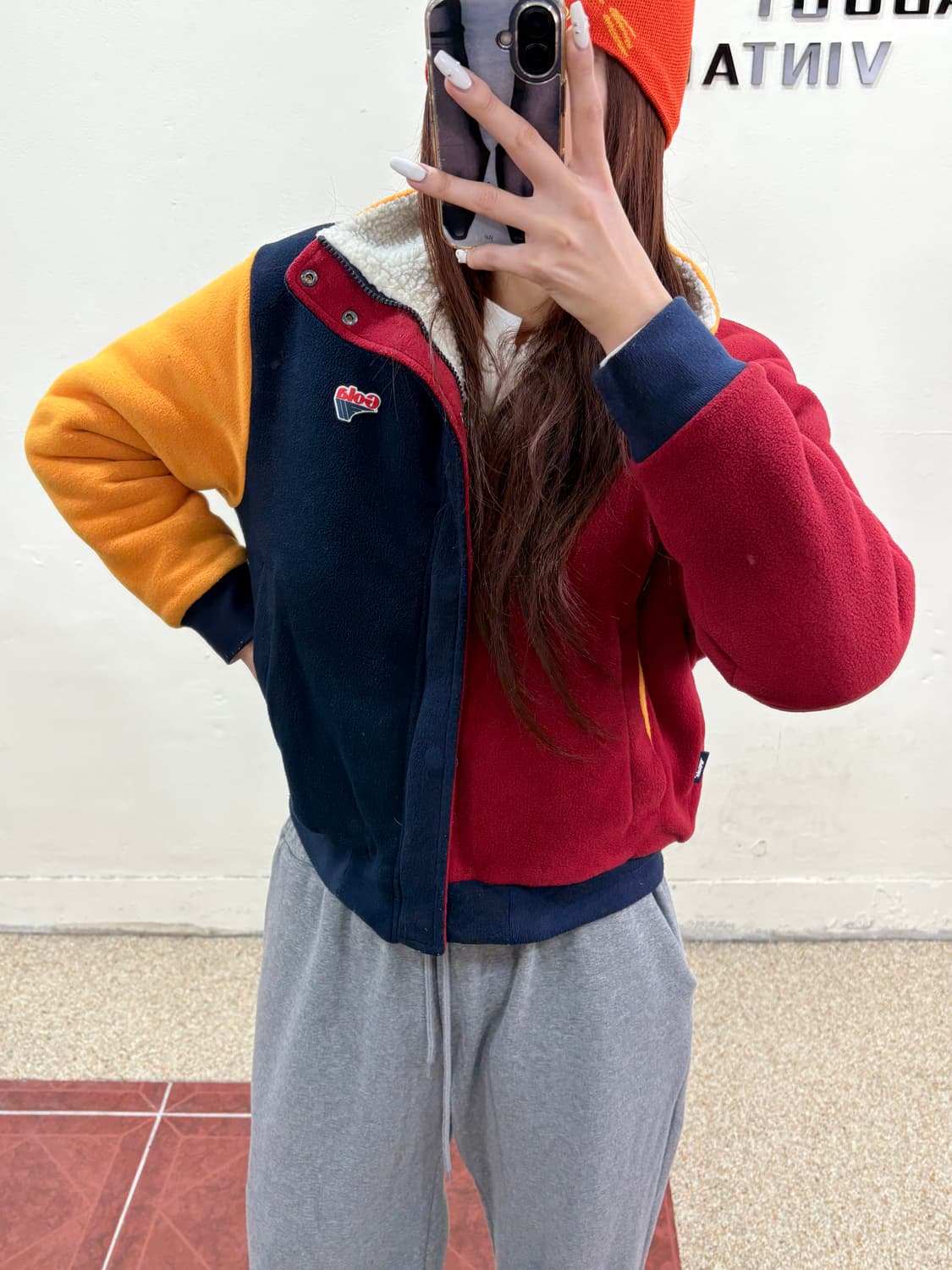 Gola 골라 리버시블 뽀글이 점퍼 상품이미지1