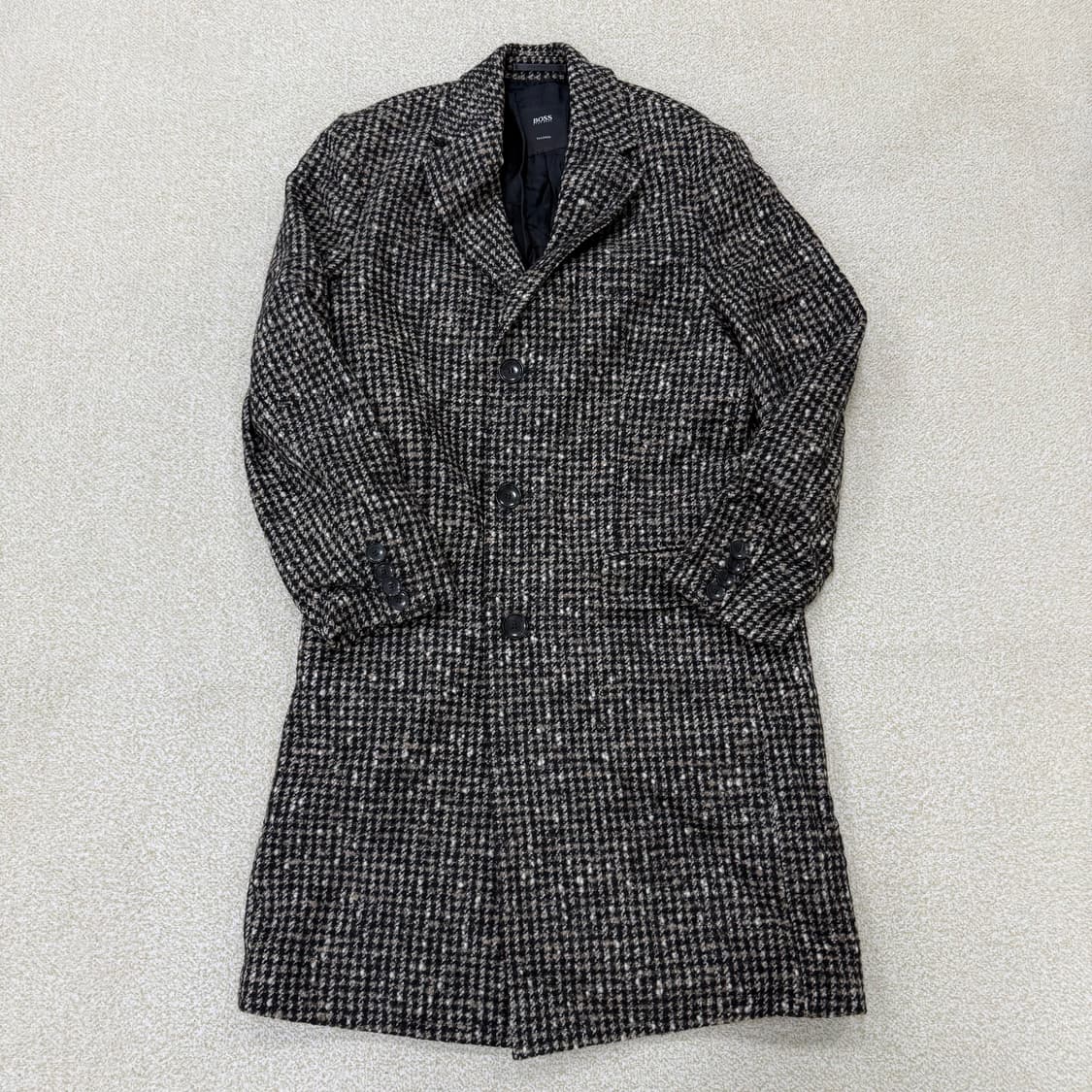 34 휴고보스 롱 체크 코트 0130T1 상품이미지1