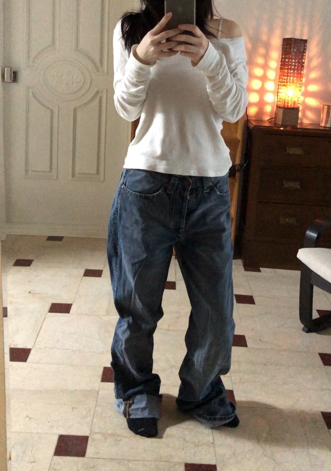[직수입] 빈티지 데님 트라우저 상품이미지4