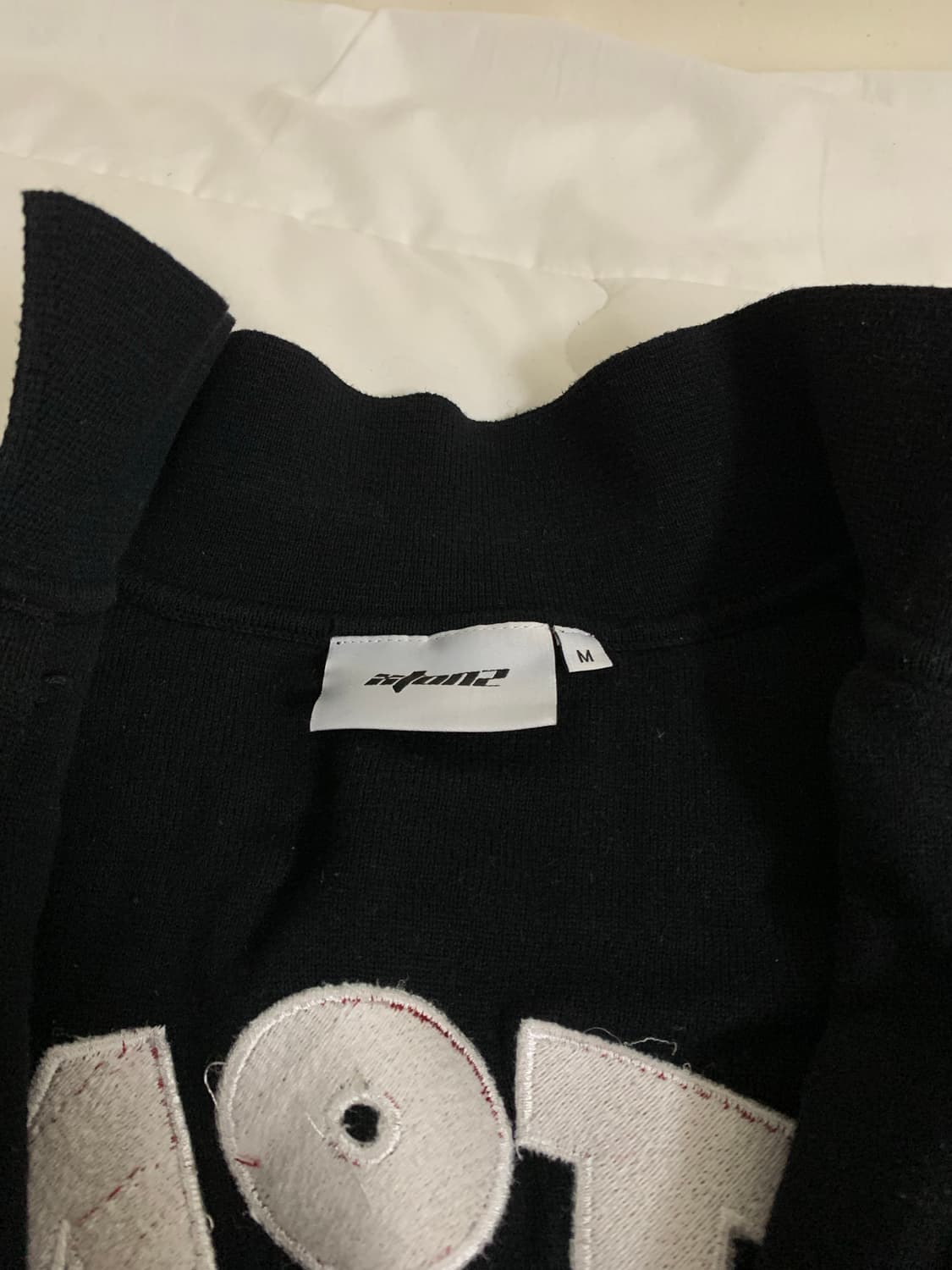 엑스톤즈 니트 집업 상품이미지3