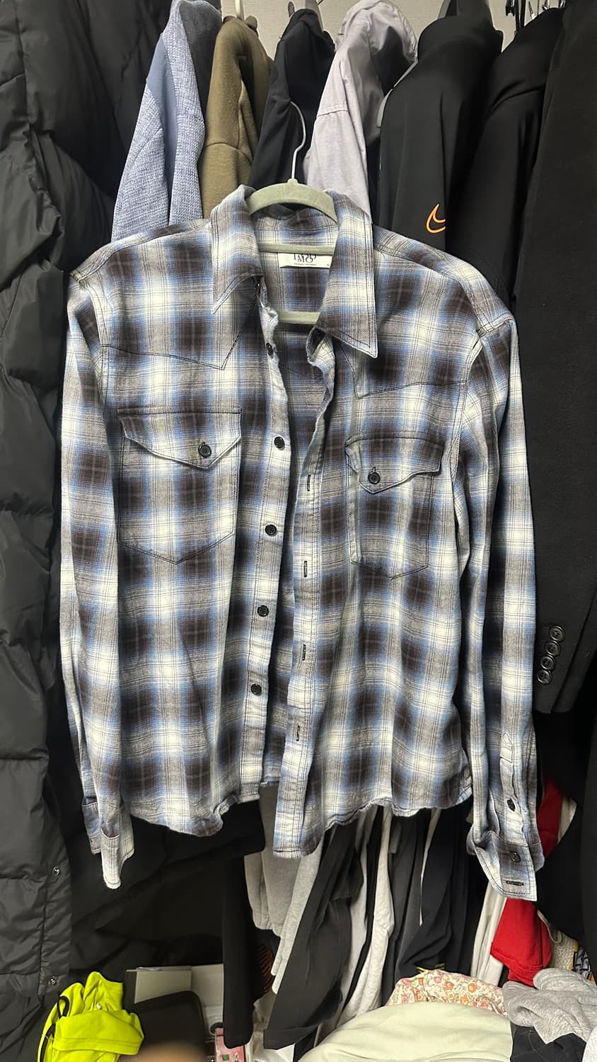 엘무드 웨스턴 체크셔츠 48 m 상품이미지1