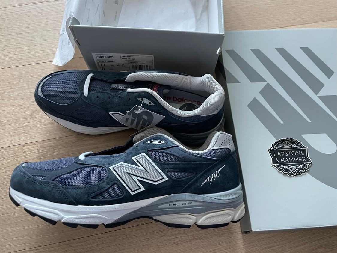 뉴발란스 990v3 네이비 290 새상품 상품이미지4