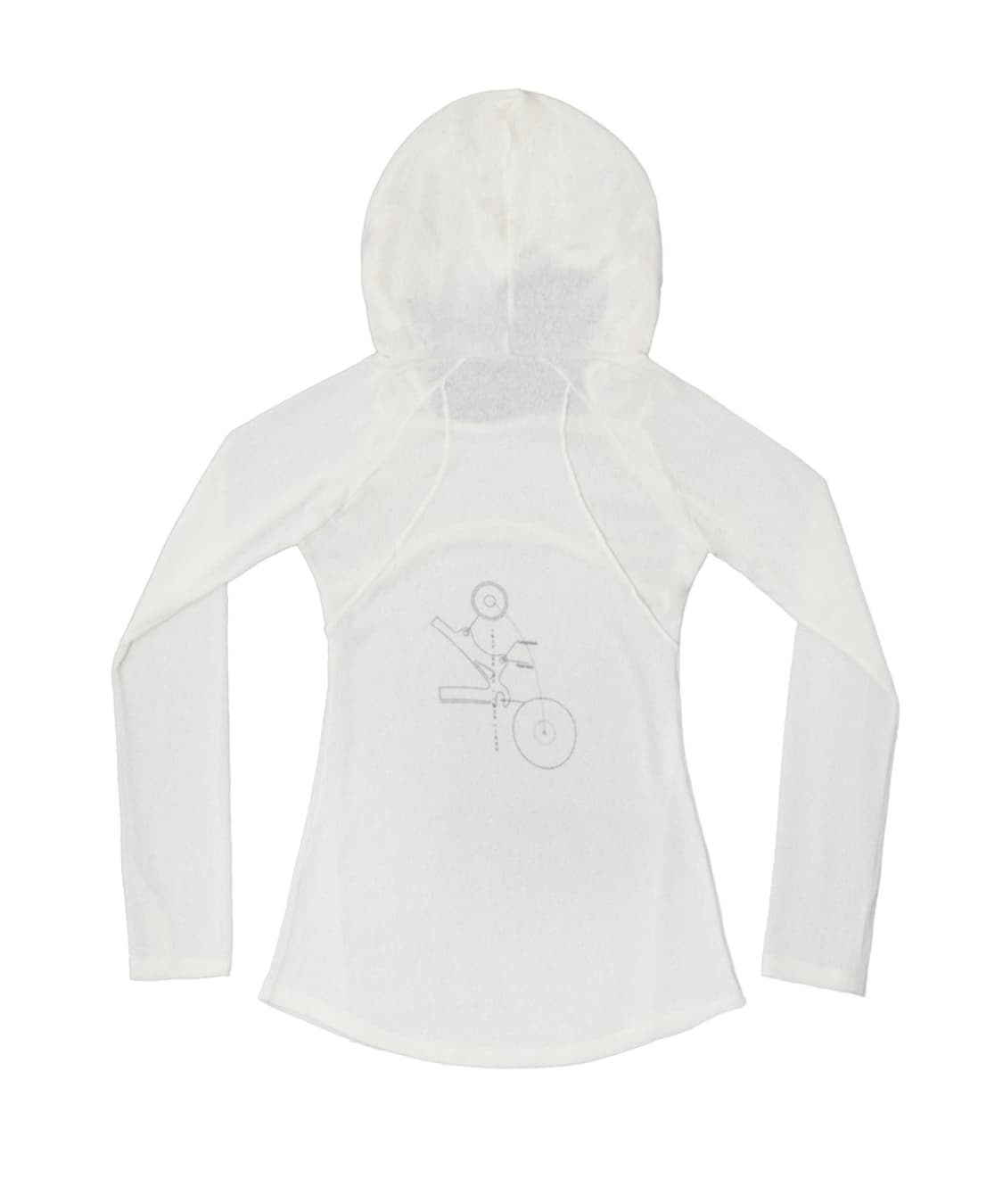 [Ojos] Wrap Bolero Knit Hoodie / Ivory 상품이미지2