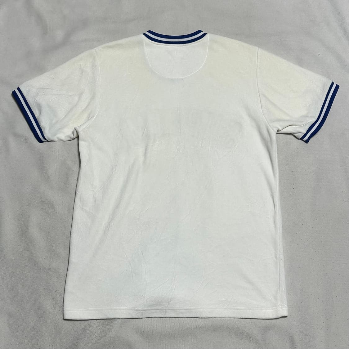 M 슈프림 블루 빅로고 브이넥 반팔 티셔츠 상품이미지3