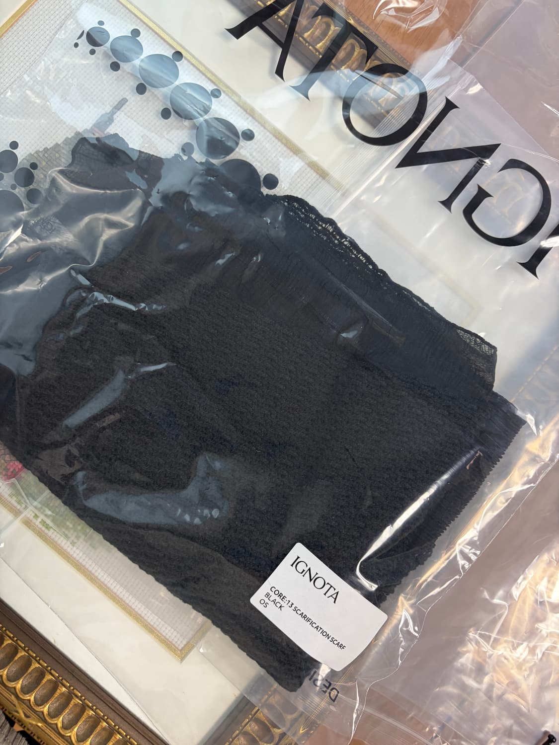 이그노타 스카프 블랙 상품이미지2