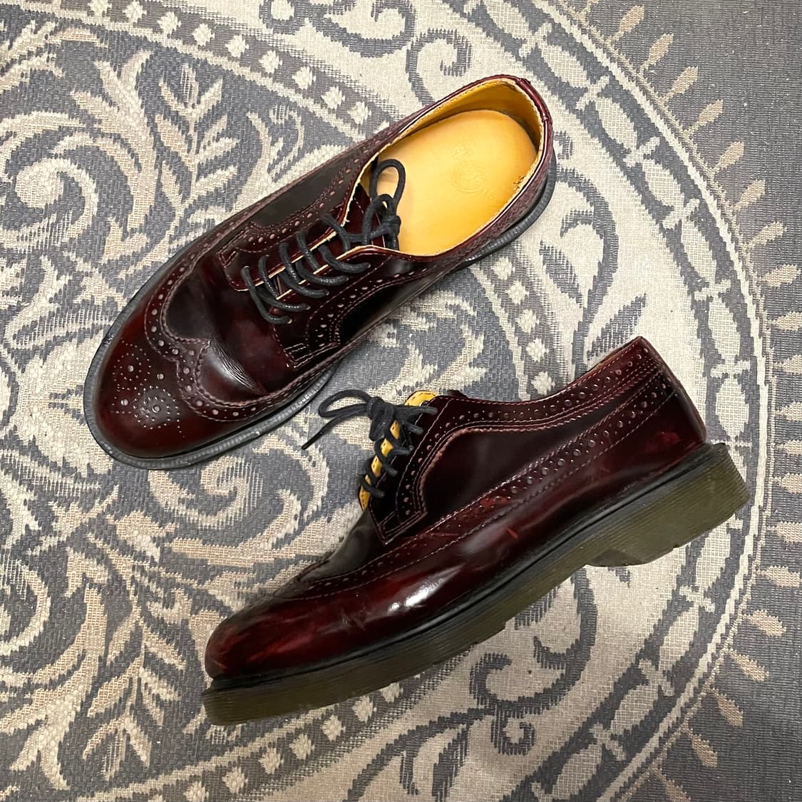 닥터마틴 3989 버건디 윙팁 구두   상품이미지1