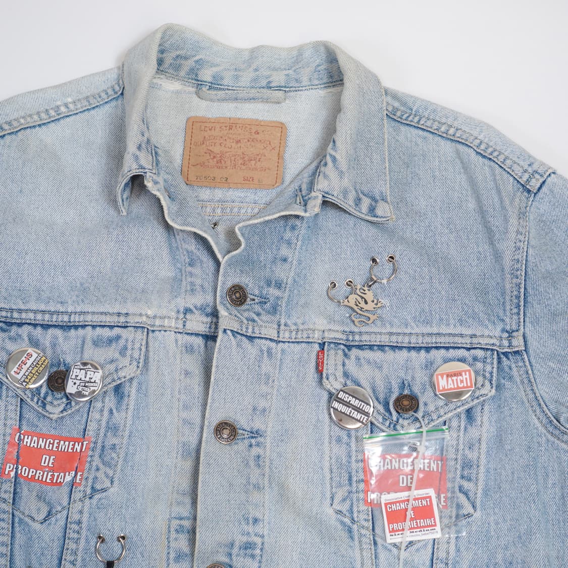 쿠쿠베베 X 리바이스 리메이드 데님자켓 상품이미지5