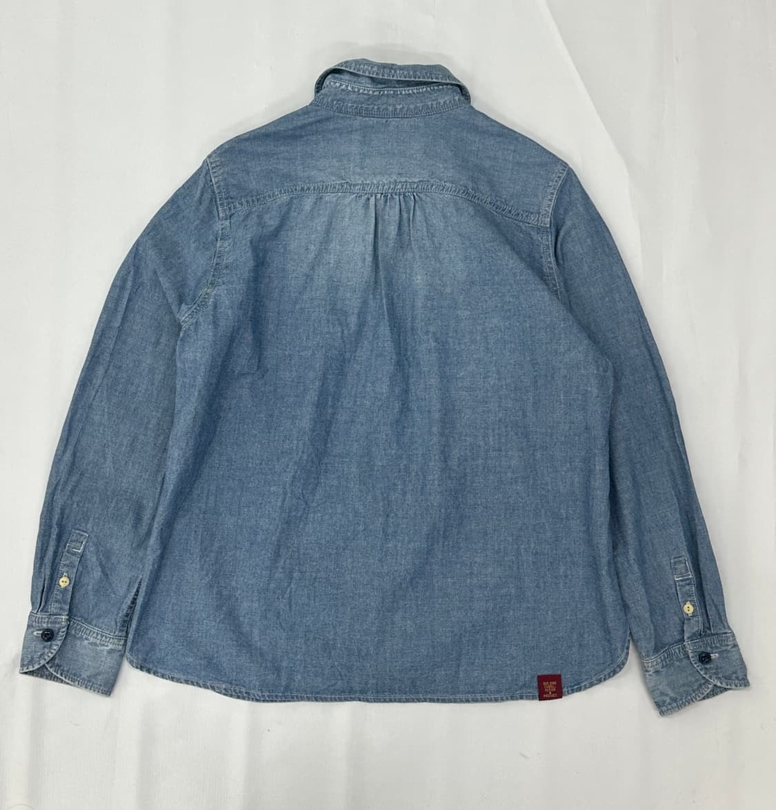 핀터깔 워싱 데님 셔츠 일본 빈티지 그런지 히피 하구미  상품이미지3