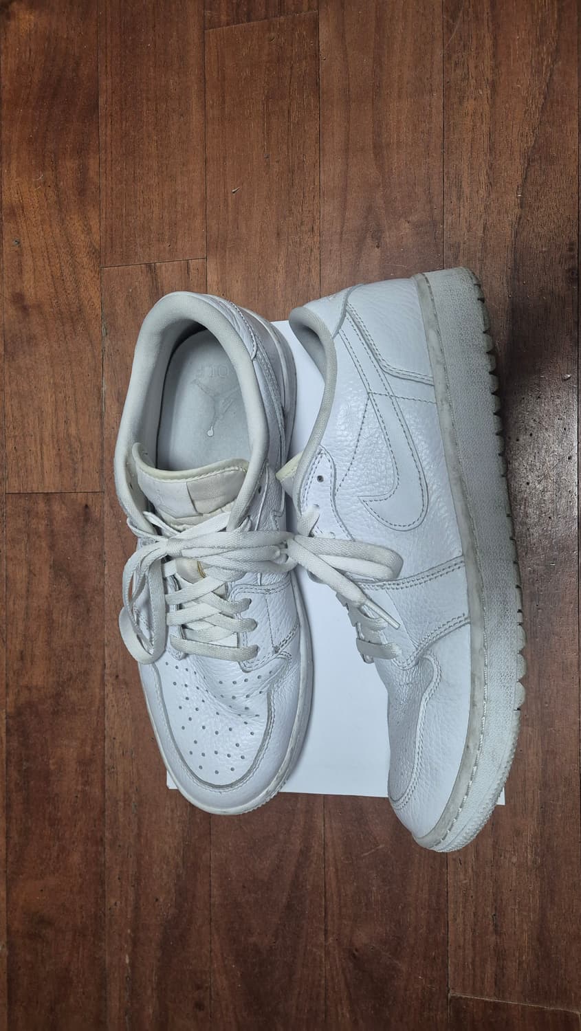 나이키 에어 조던 1 로우 트리플 화이트 골프 상품이미지4