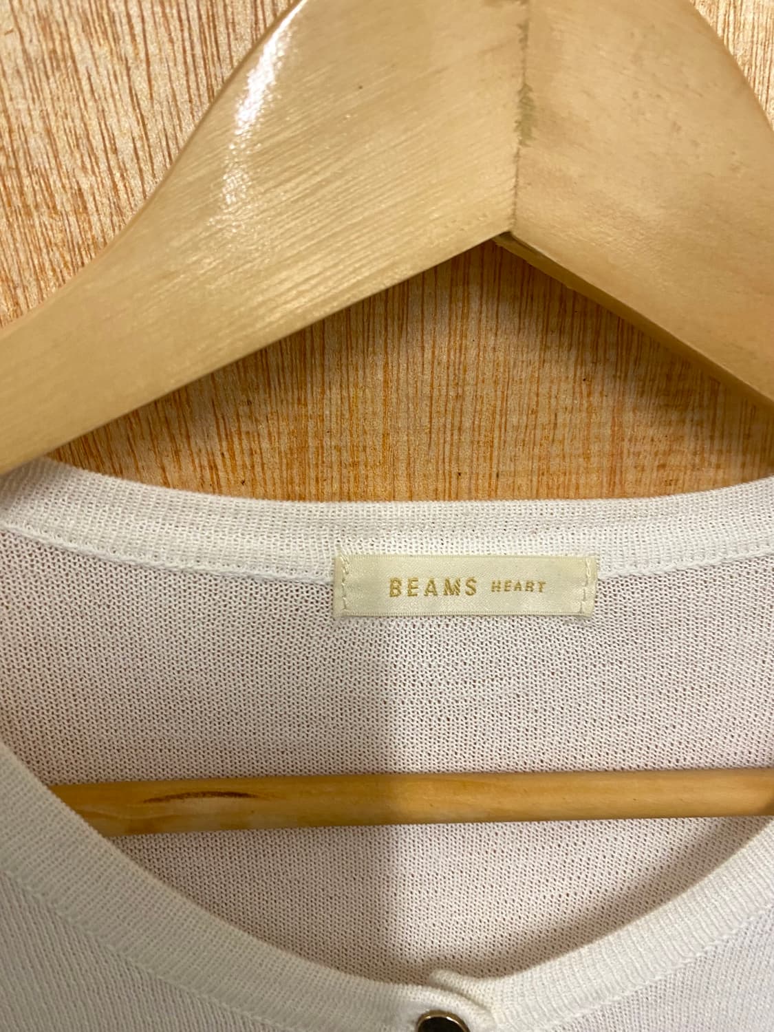 BEAMS cardigan 빔즈 화이트 가디건 상품이미지7