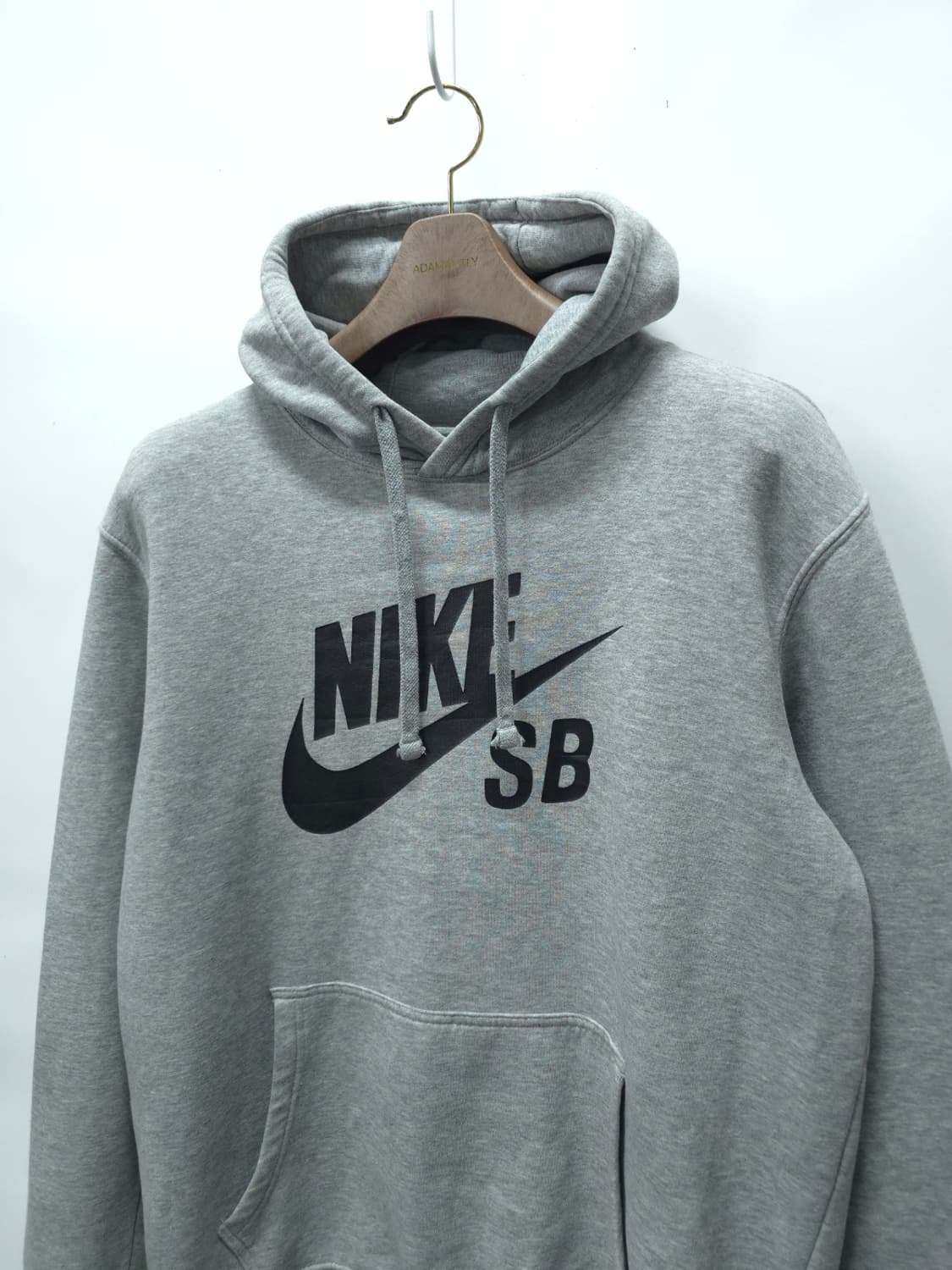 나이키SB 남성 메인로고 그레이 기모 후드티 (XL) 상품이미지2