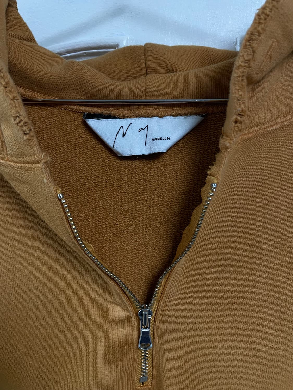 안셀름 25aw 하프집업 후디 옐로우 (2) 상품이미지4