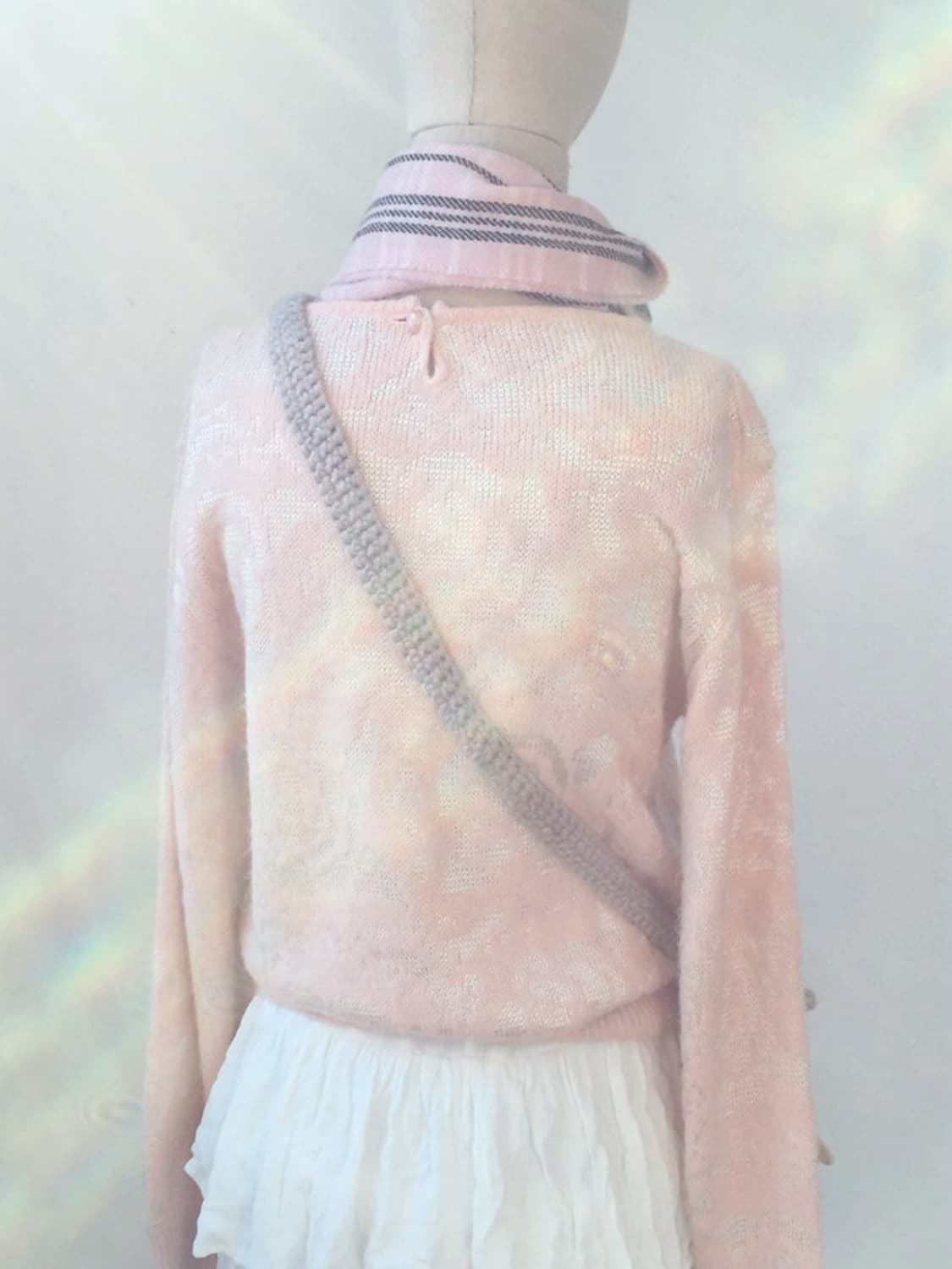 베이비핑크 쇼죠 로지 니트 상품이미지2