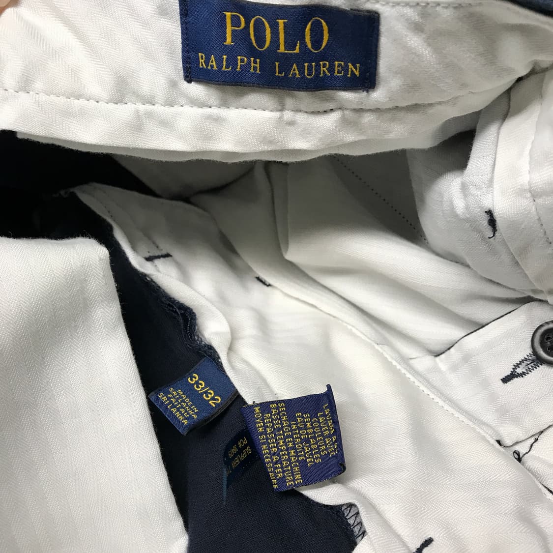 폴로 랄프로렌 치노 팬츠 네이비 33/32 상품이미지6