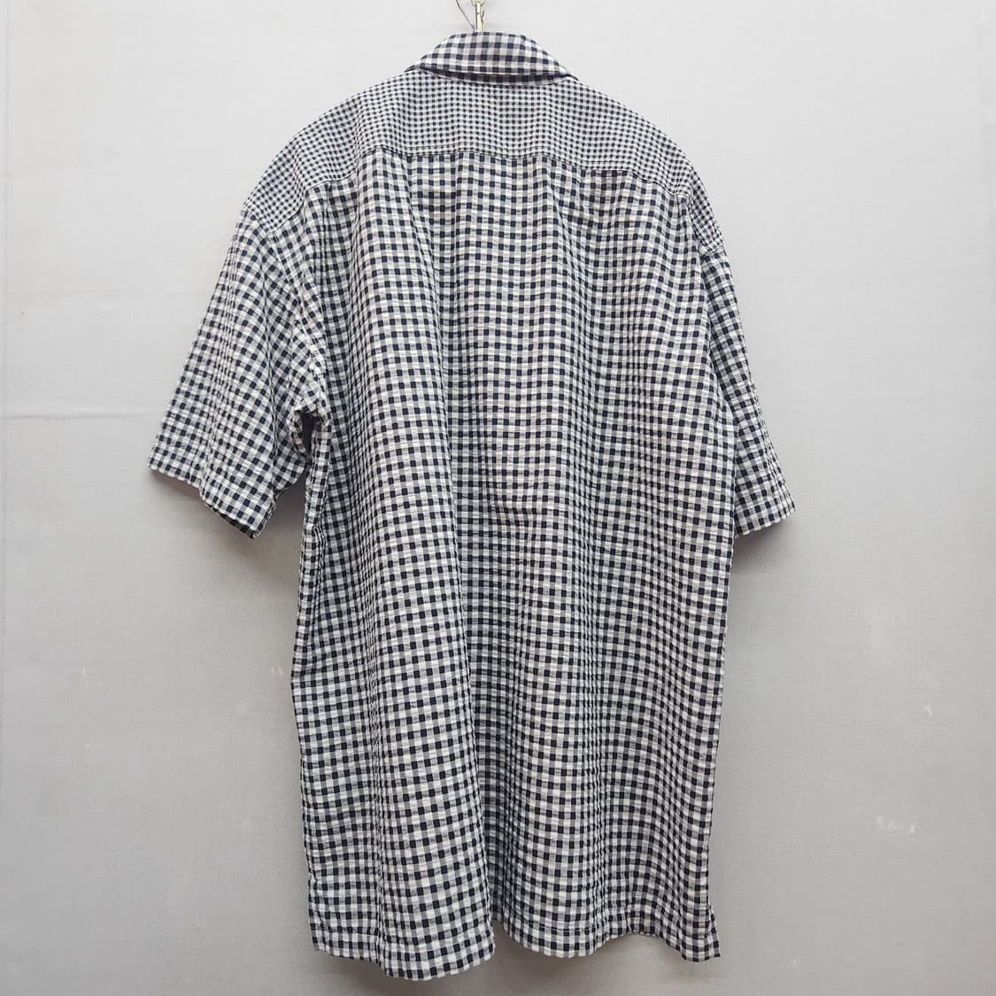 유니클로 x JW앤더슨 원포켓 체크 시어서커 반팔셔츠 L(XL) 상품이미지5