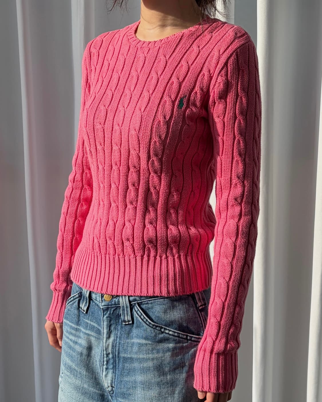 [XS]폴로 랄프로렌 꽈배기 케이블 코튼 니트 상품이미지1