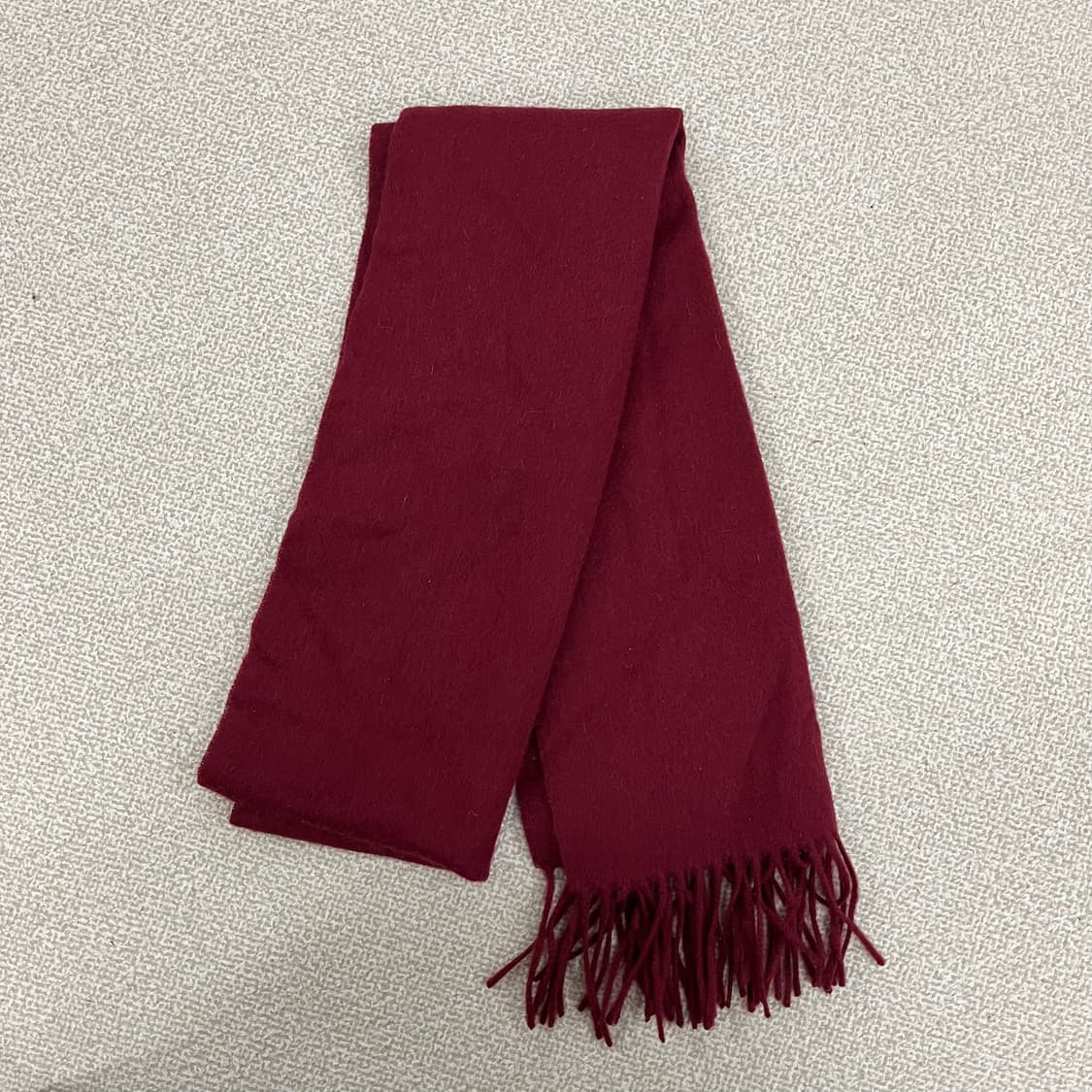 [F] 럭키슈에뜨 버건디 울 머플러 스카프 목도리 0107M1 상품이미지2