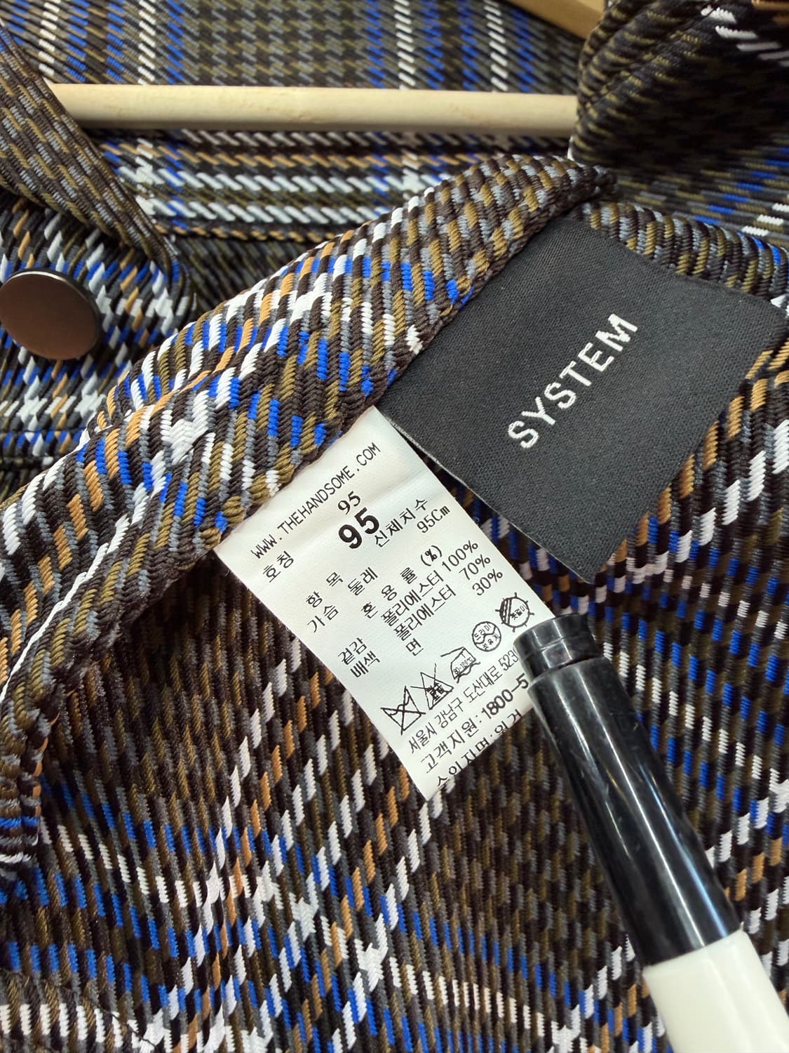 100/ 시스템옴므 21-22FW 플란넬 체크 자켓 상품이미지8