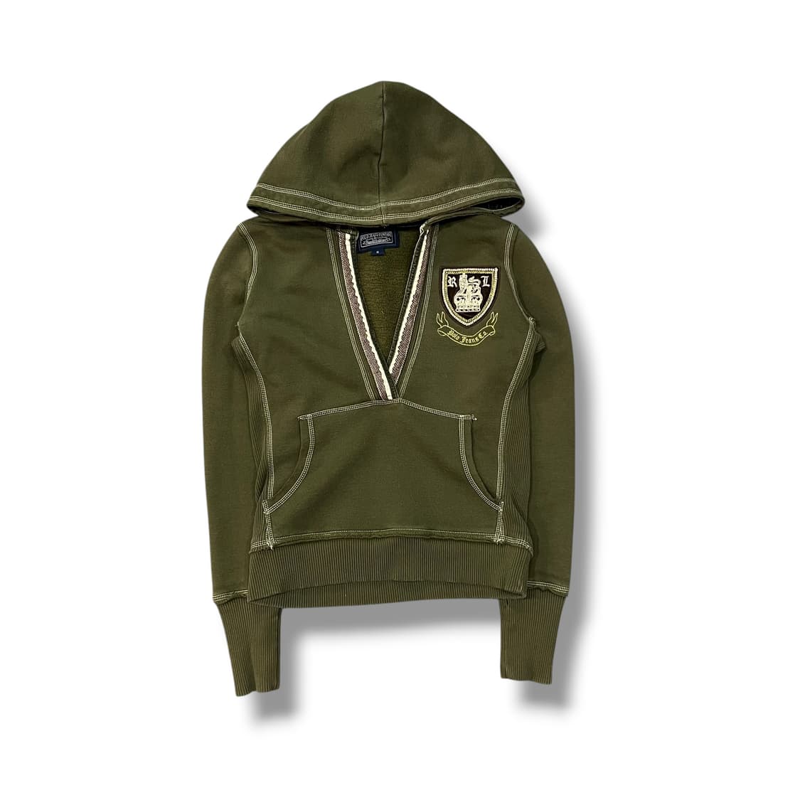  폴로진스 스티치 브이넥 후드티 y13998 상품이미지2