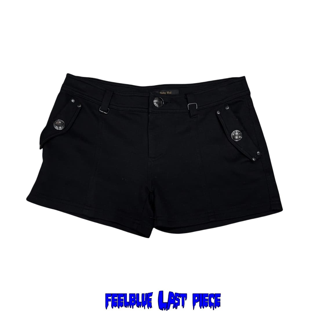 Black Buttoned Pocket Shorts  상품이미지2