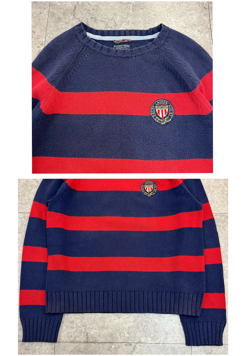 폴로 진스 스트라이프 니트 퍼플 XL #csz2182 상품이미지5