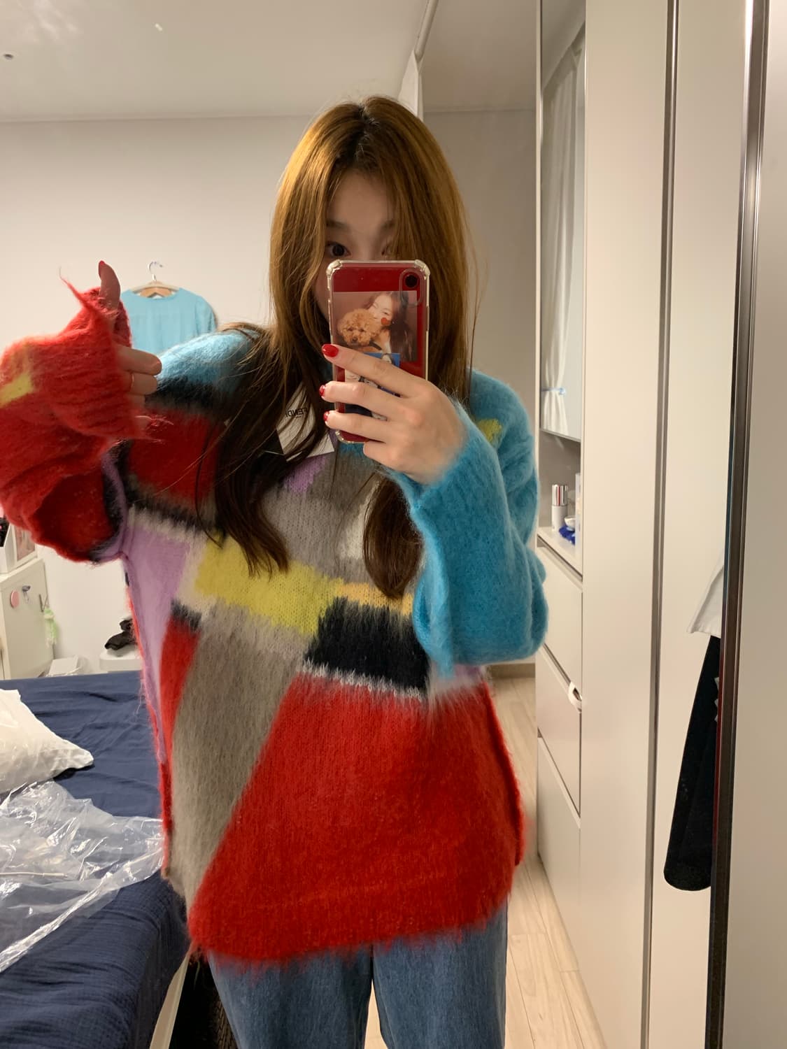 FENDI 펜디 모헤어 니트 착샷 ㅇ 상품이미지9