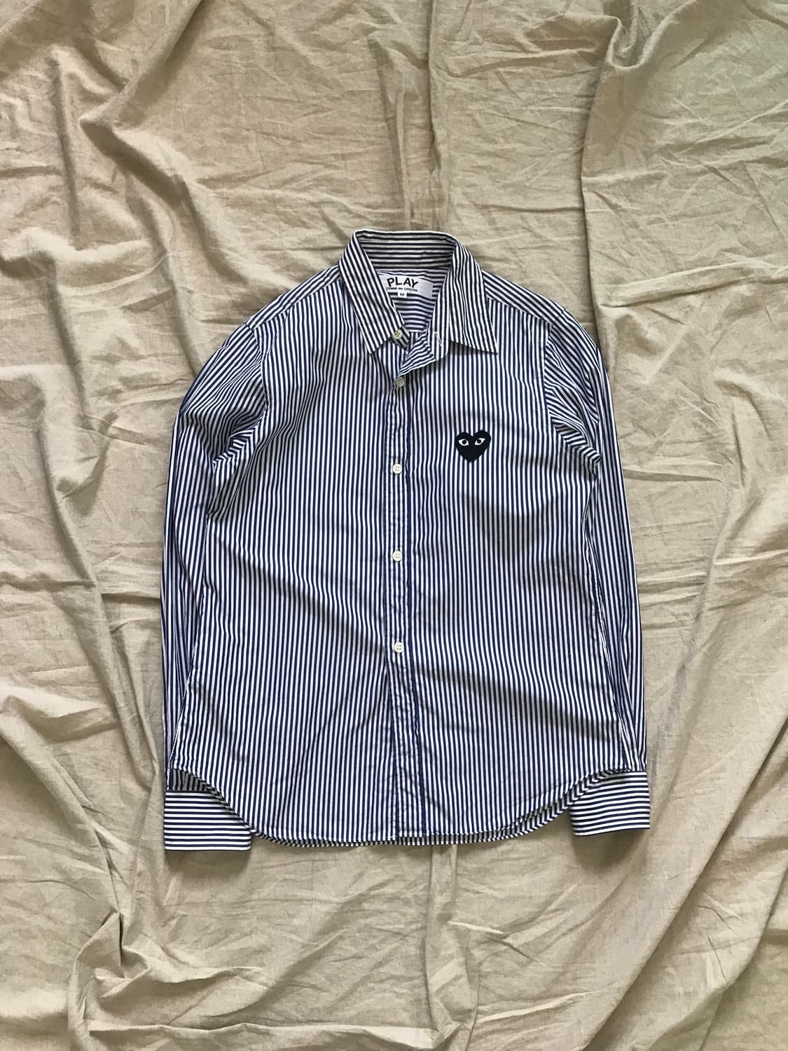 꼼데가르송 블랙 와펜 스트라이프 셔츠 상품이미지5