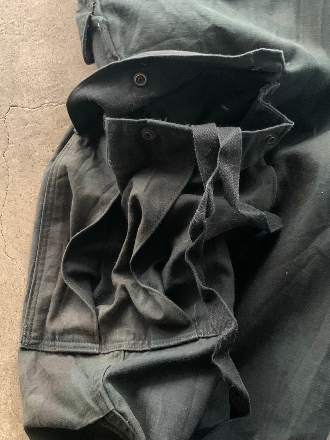 80s 미군 M-65 우드랜드 필드 트라우저 오버다잉 상품이미지6