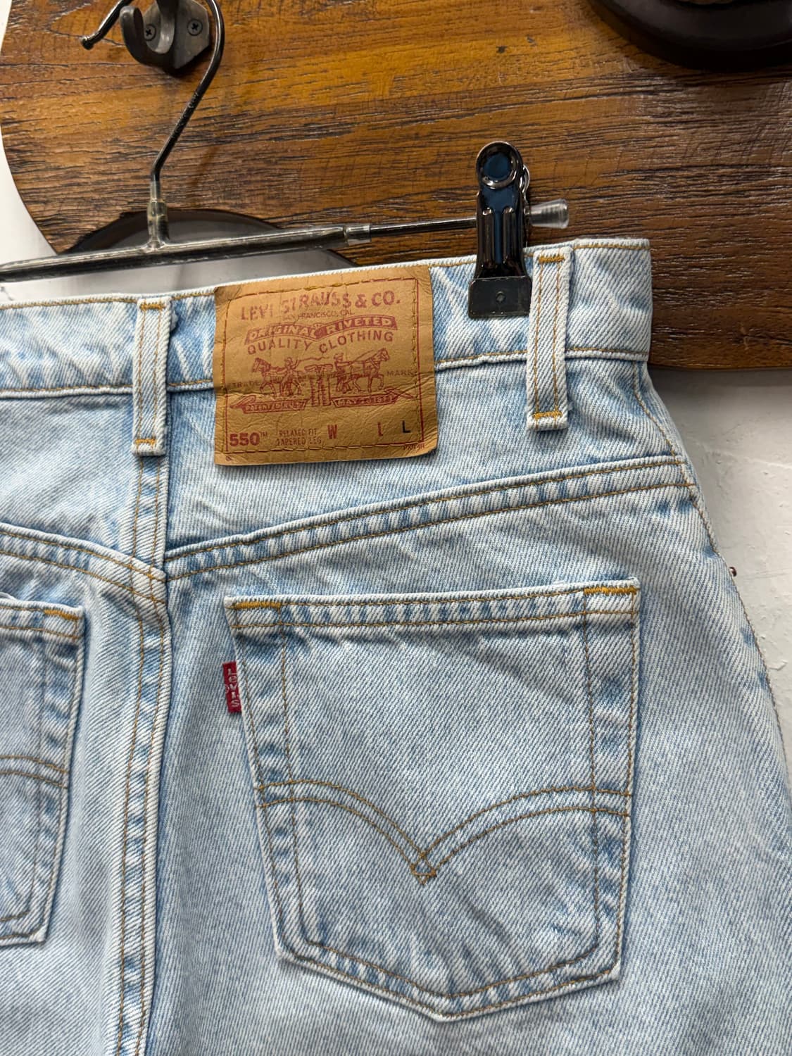 90s USA Levi's 550 Relaxed Denim Shorts 상품이미지2