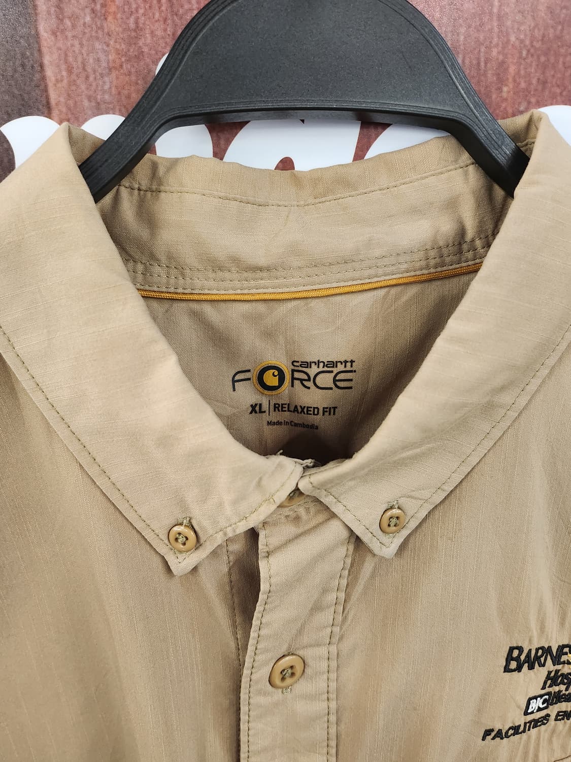 CARHARTT 칼하트 베이지반팔셔츠 상품이미지3