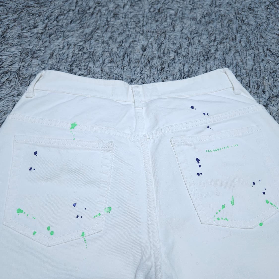 페이탈리즘)30(46) 남자 아트워크 와이드핏 화이트진 / 왕눈이 상품이미지5