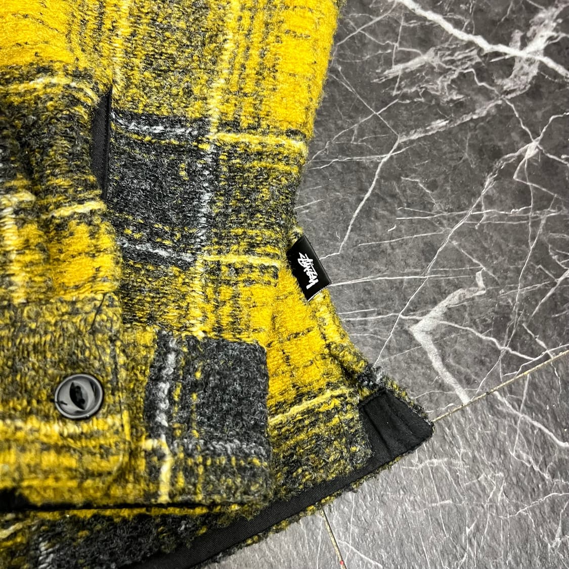 스투시 체크패턴 울 집업 자켓 상품이미지5