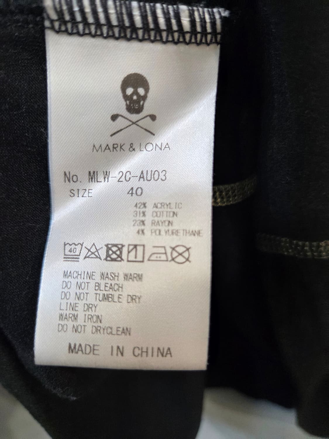 마크앤로나 블랙 목폴라 긴팔 티셔츠(M) 상품이미지5