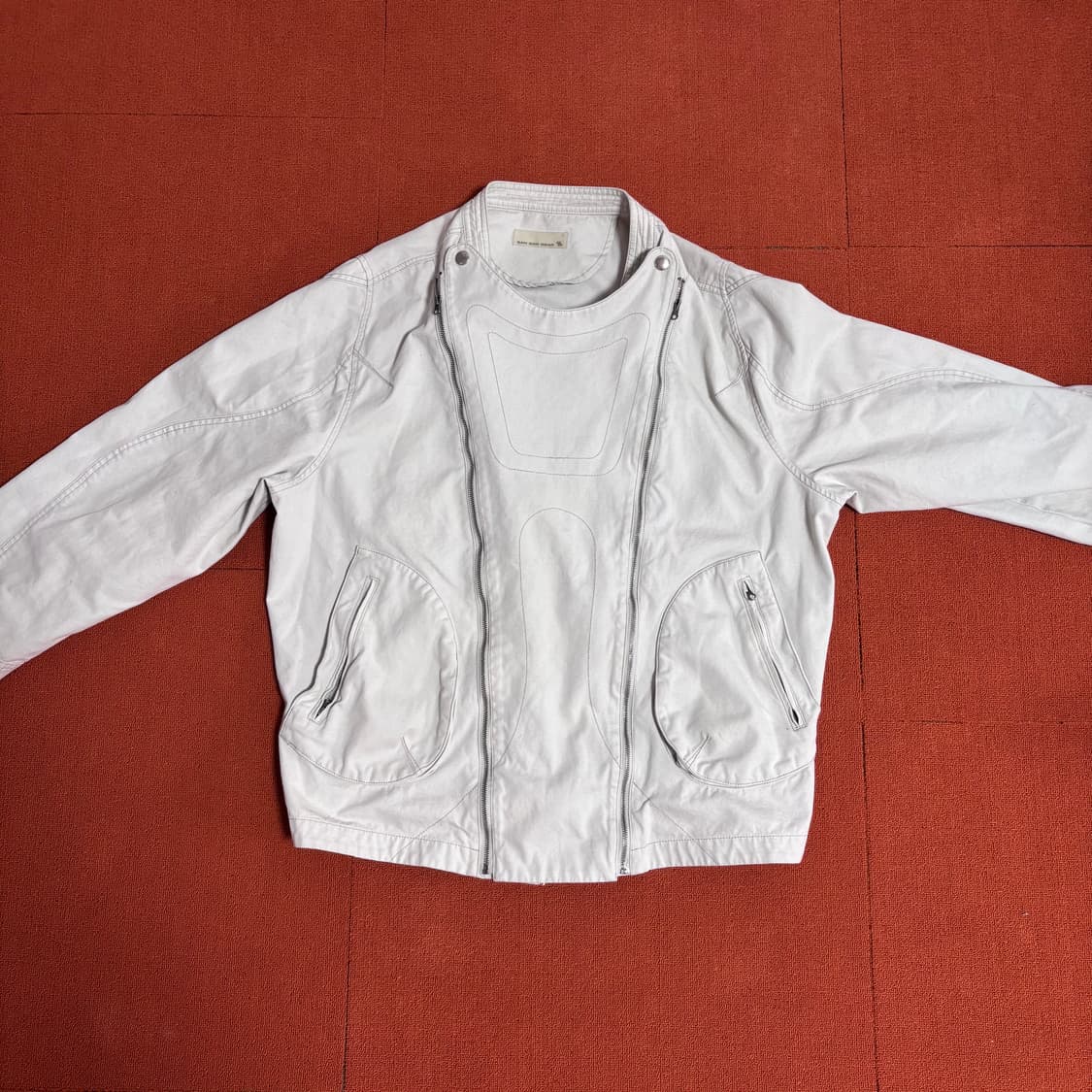 산산기어 모터자켓 화이트 상품이미지1