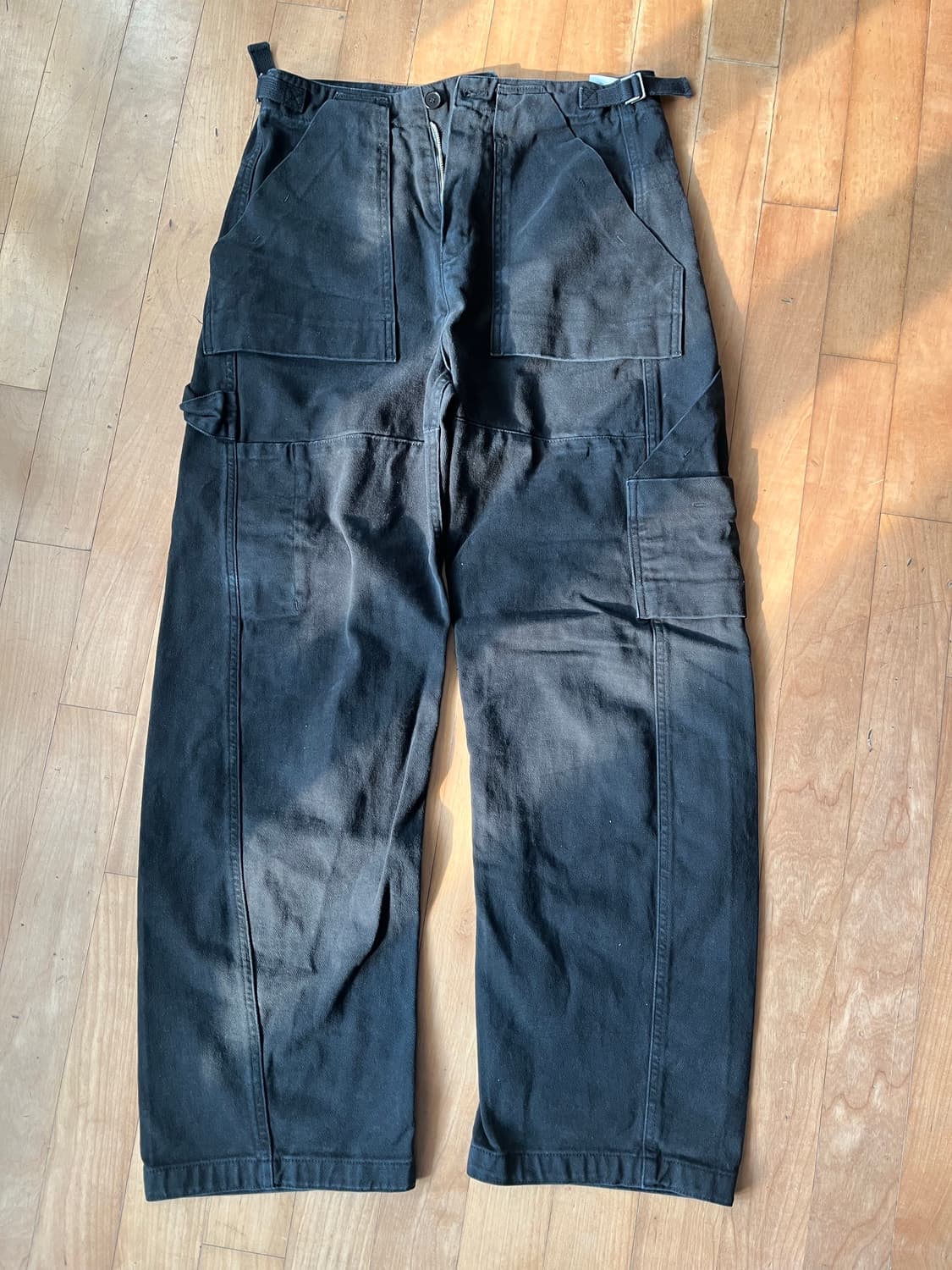 ee garments dyed workpants 블랙 사이즈 s 상품이미지1