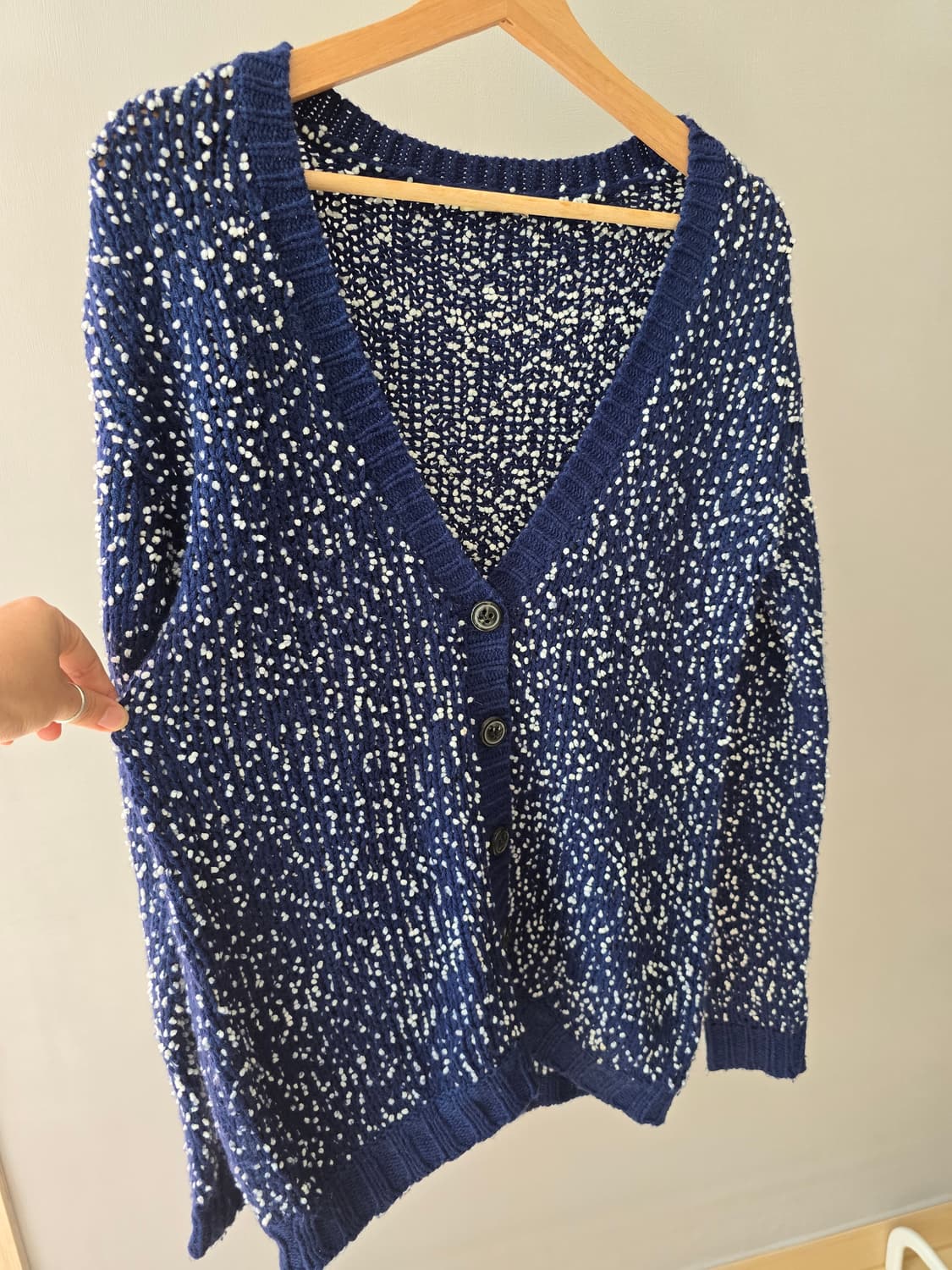 마우지 Vintage 몽글 패턴 Cardigan 상품이미지5