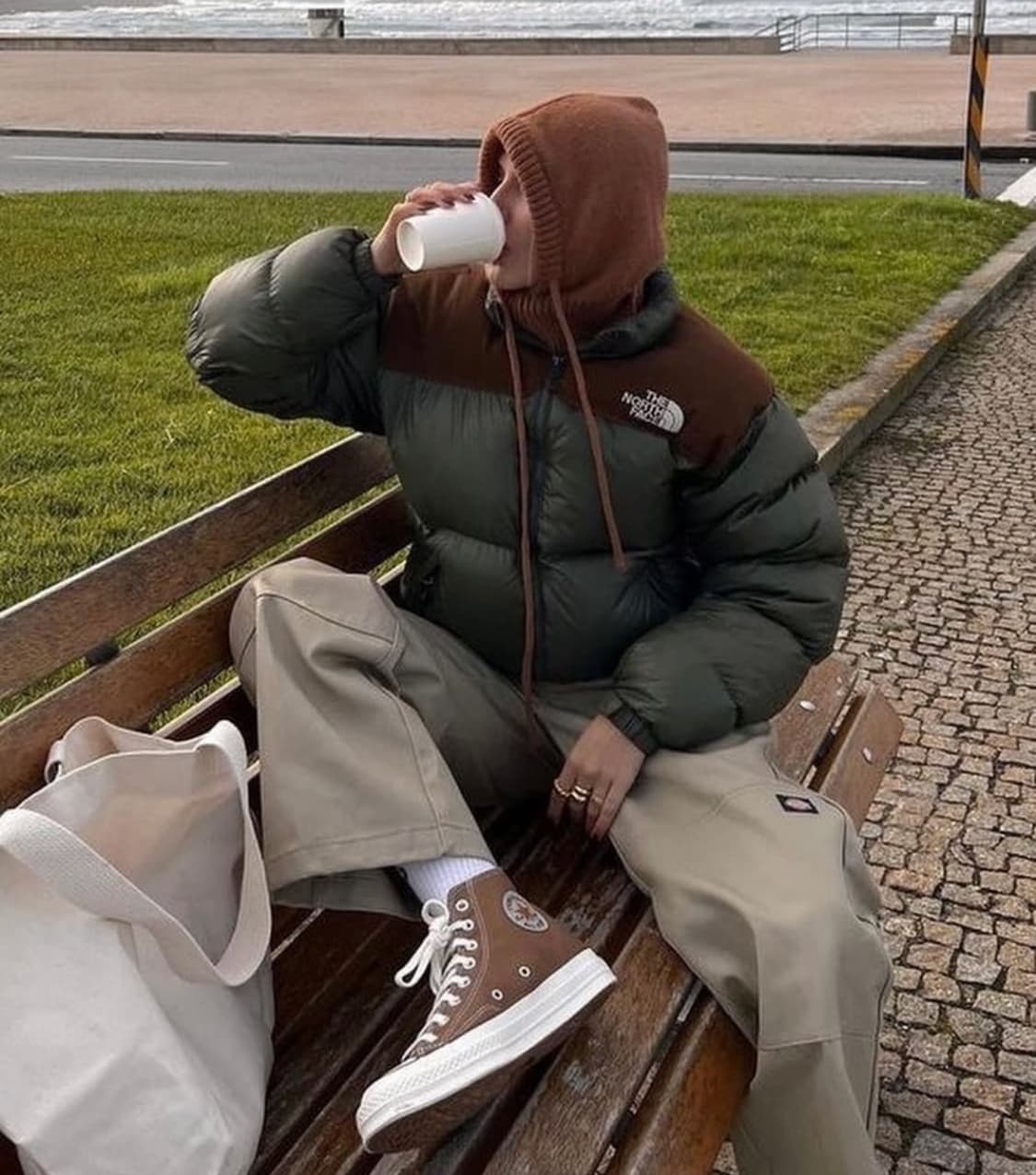 노스페이스 희귀 리미티드 카키눕시700 상품이미지1