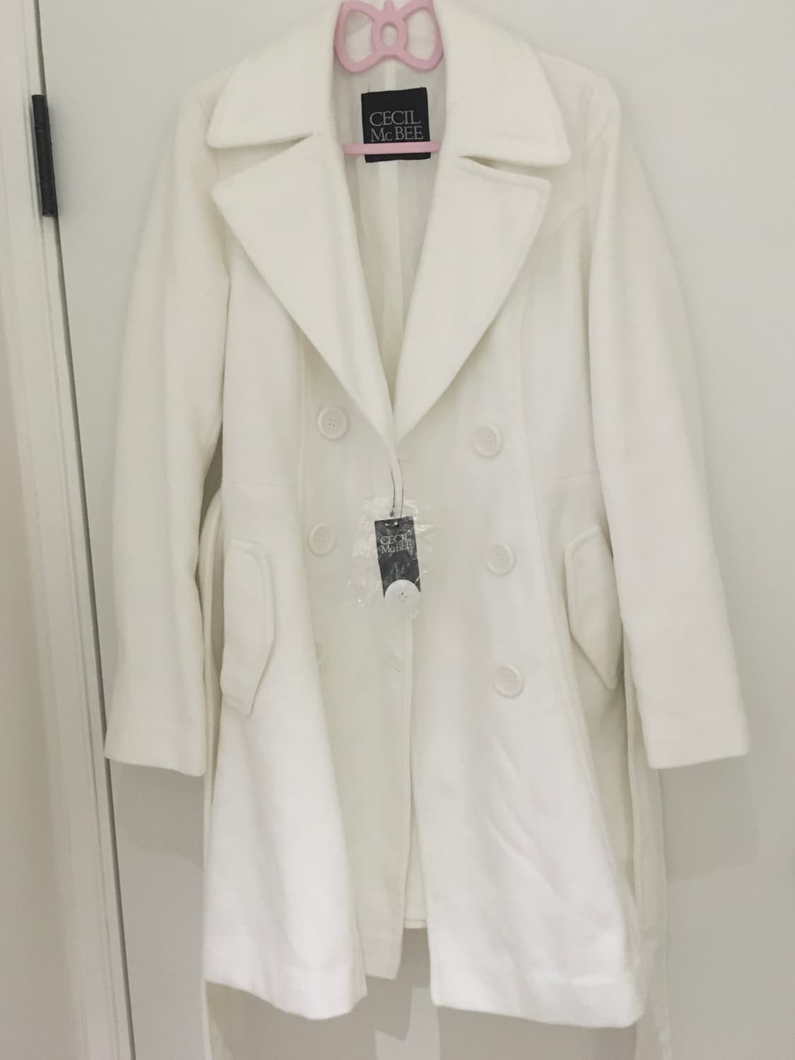 세실맥비 생화이트 코트 상품이미지1