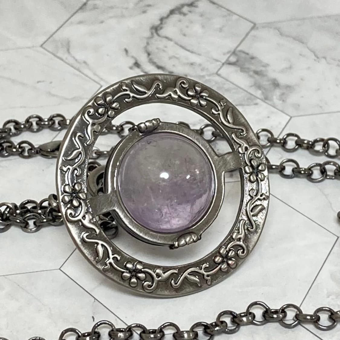 비비안웨스트우드 아카이브 자수정 천연석 orb 팬던트 목걸이 (새상품) 상품이미지2