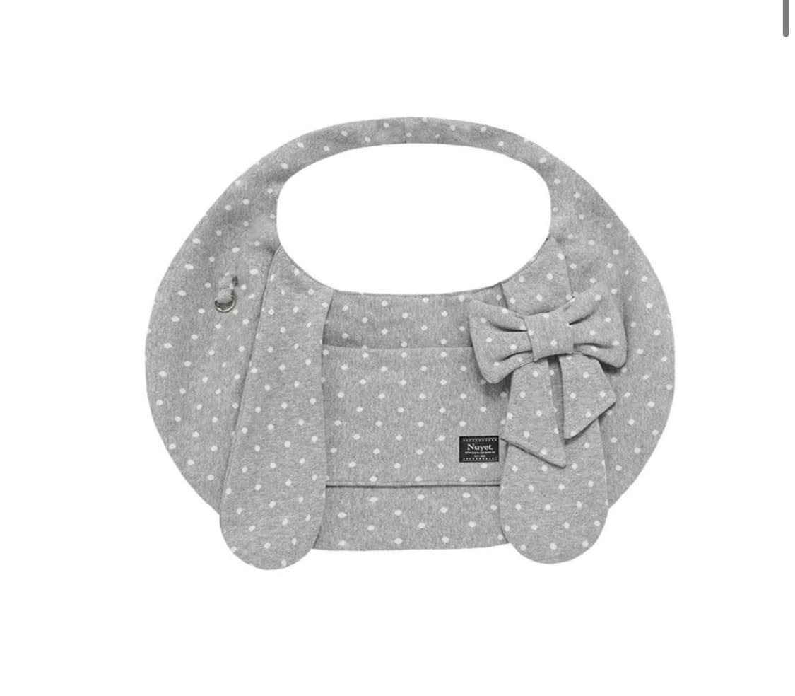 누엣 버니 리본 호보백 그레이 도트 상품이미지1
