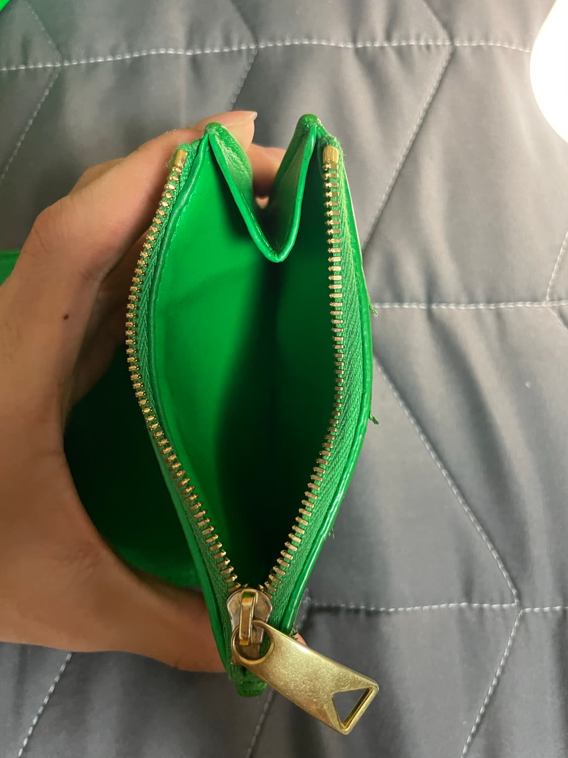 보테가베네타 반지갑 그린 (박스+보증서 포함) 상품이미지6