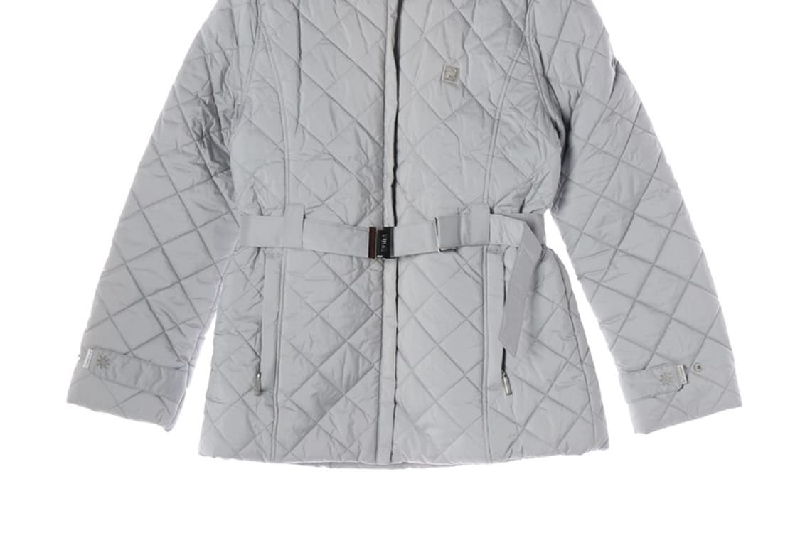 FILA 벨트 퀼팅 퍼 후드 패딩 L 상품이미지4