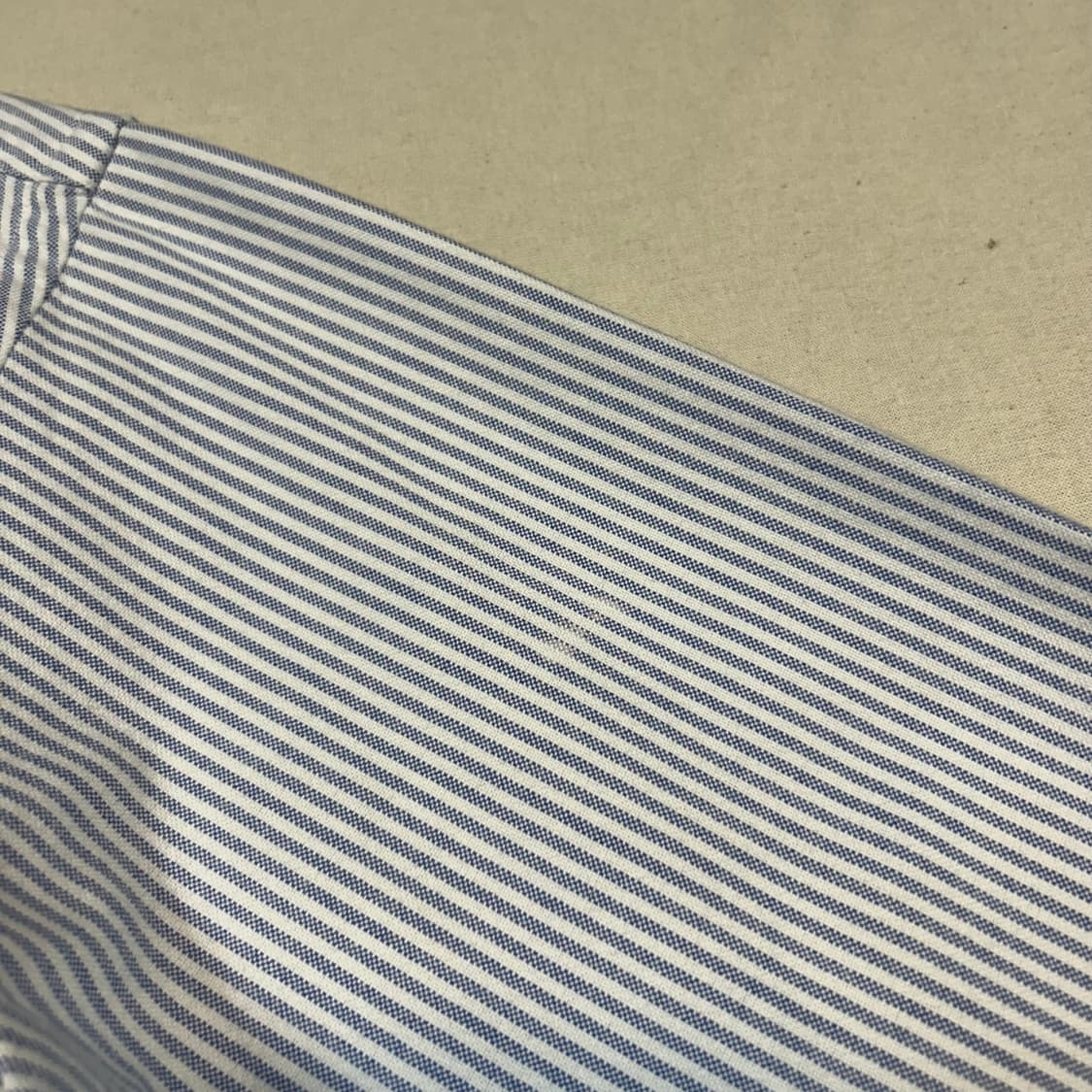 XL) 폴로 랄프로렌 클래식핏 하늘색 스트라이프 옥스포드 셔츠 상품이미지5