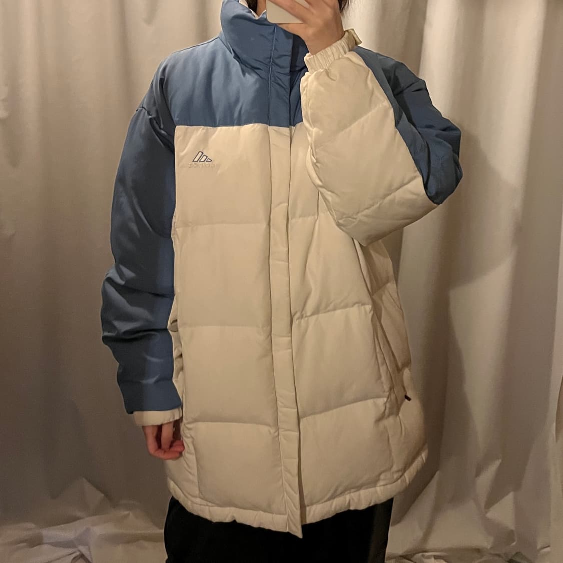 아디다스 배색 패딩 점퍼 상품이미지2